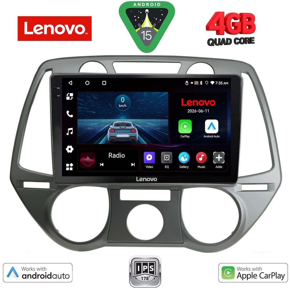 Βλησαρούλης Car Center - LENOVO LVE 8228_CPAA A/C (9inc) MULTIMEDIA TABLET for HYUNDAI i20 mod. 2008-2012
