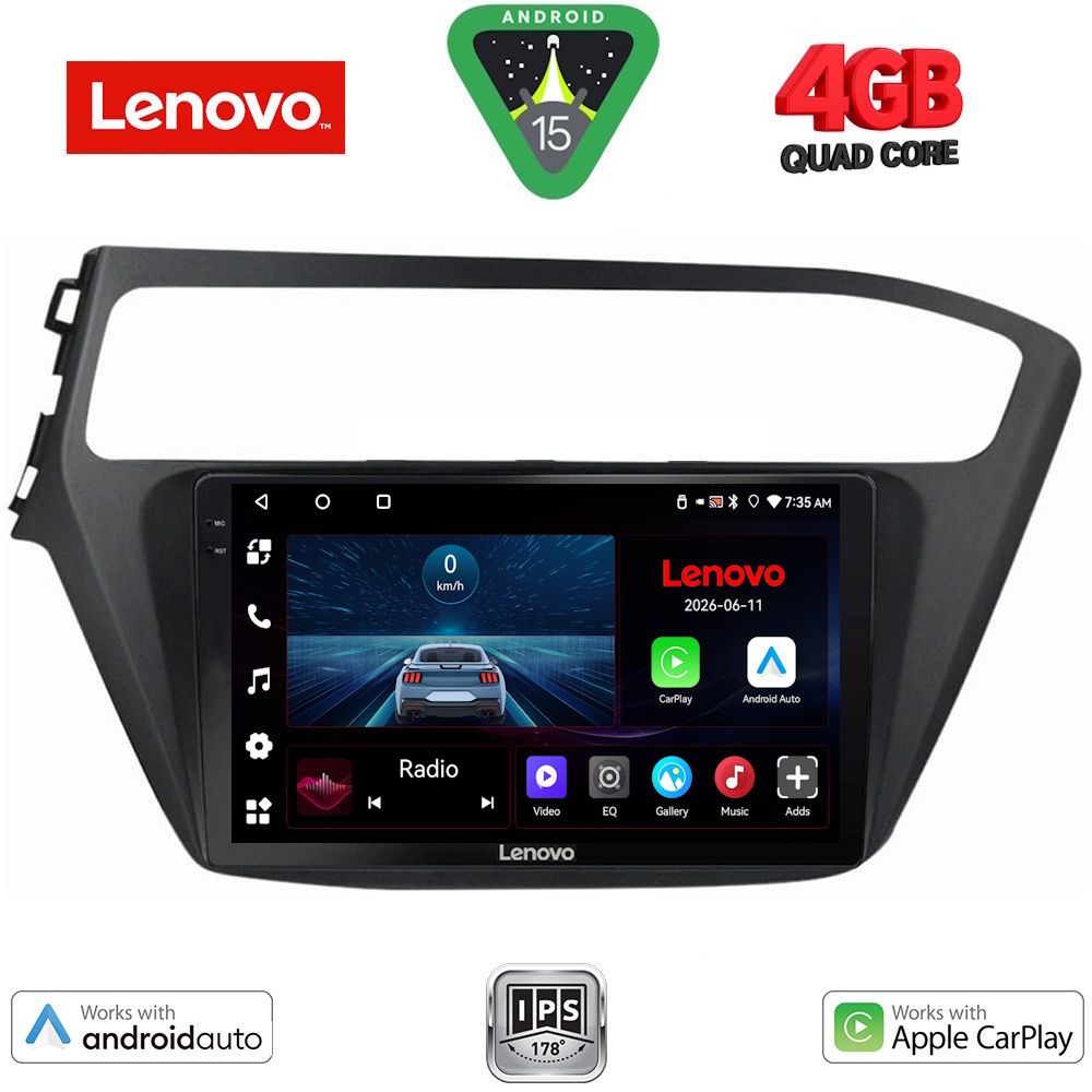 Βλησαρούλης Car Center - LENOVO LVE 8230_CPAA (9inc) MULTIMEDIA TABLET for HYUNDAI i20 mod. 2018-2021