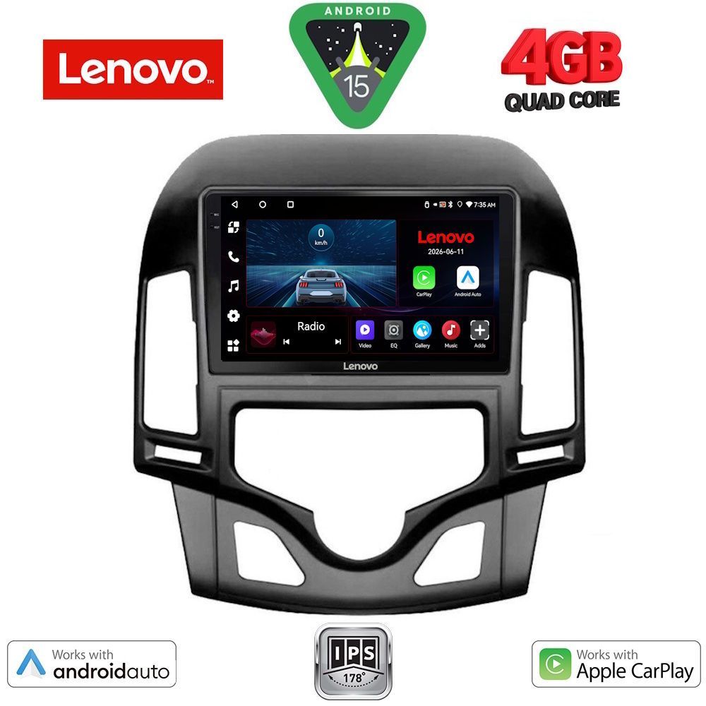 Βλησαρούλης Car Center - LENOVO LVE 8231_CPAA CLIMA (9inc) MULTIMEDIA TABLET for HYUNDAI i30 mod. 2007-2012