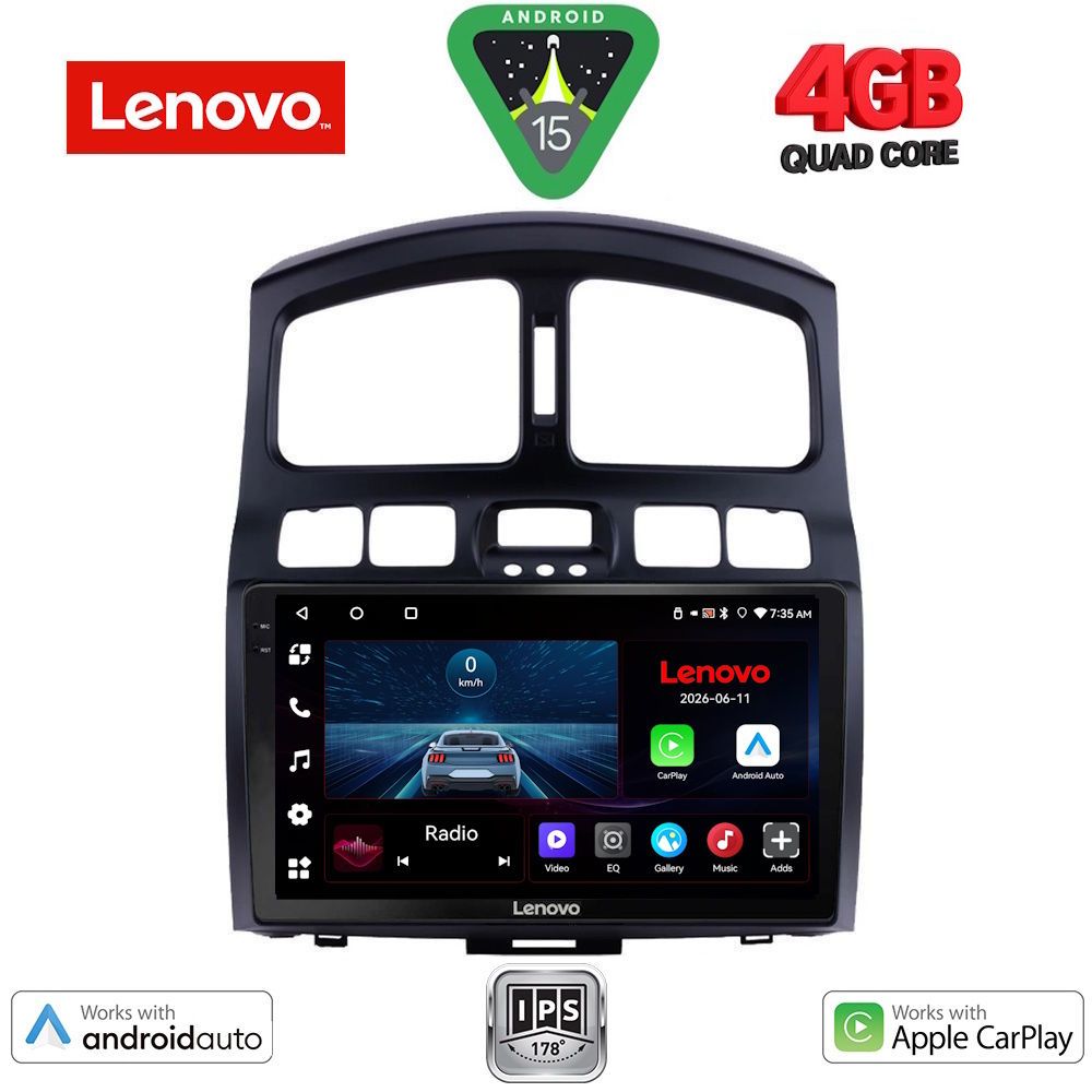 Βλησαρούλης Car Center - LENOVO LVE 8236_CPAA (9inc) MULTIMEDIA TABLET for HYUNDAI SANTA FE  mod. 2003-2006