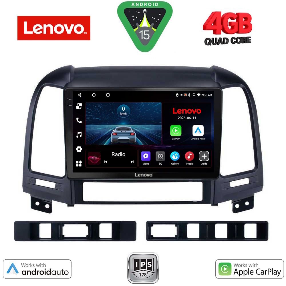 Βλησαρούλης Car Center - LENOVO LVE 8239_CPAA (9inc) MULTIMEDIA TABLET for HYUNDAI SANTA FE  mod. 2005-2013