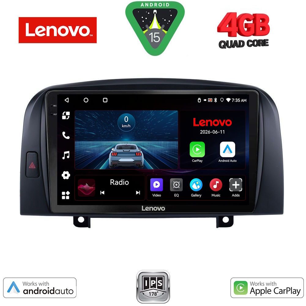 Βλησαρούλης Car Center - LENOVO LVE 8248_CPAA (9inc) MULTIMEDIA TABLET for HYUNDAI  SONATA mod. 2006-2009