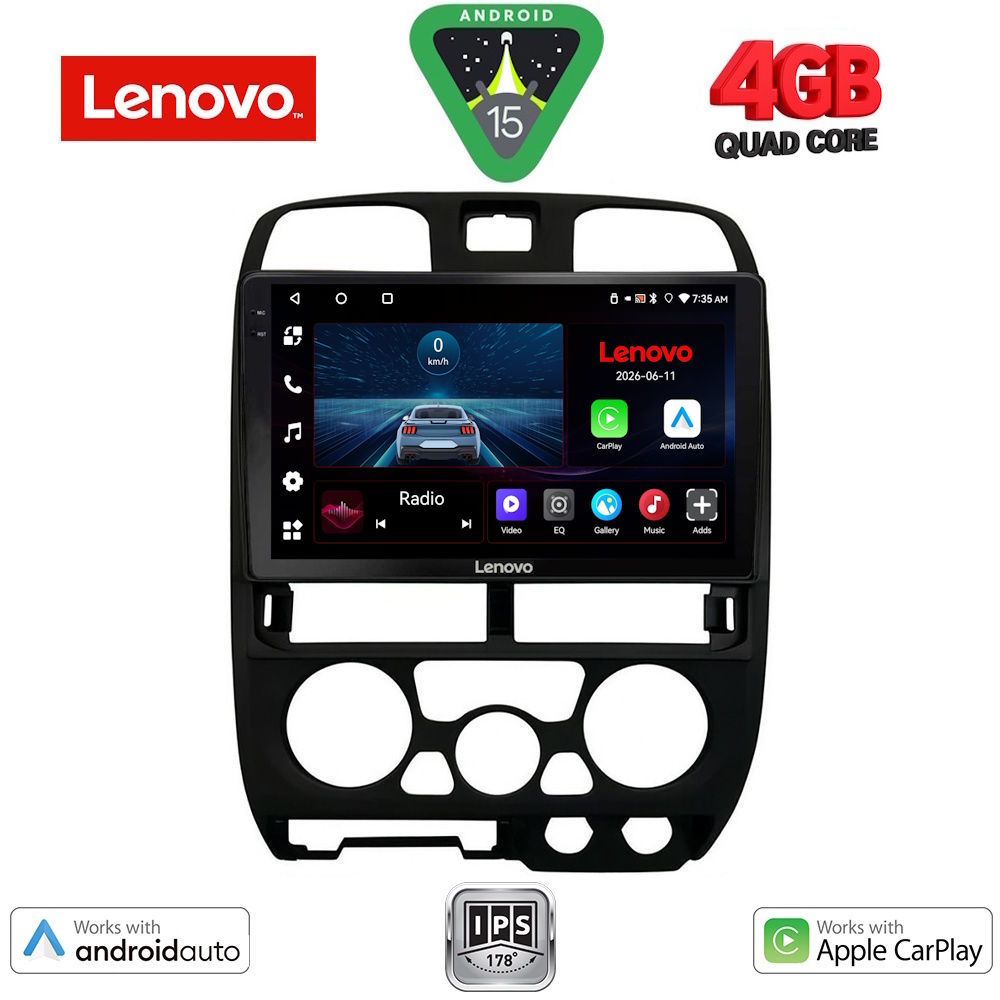 Βλησαρούλης Car Center - LENOVO LVE 8253BL_CPAA (9inc) MULTIMEDIA TABLET for ISUZU D-MAX mod. 2002-2008 (BLACK)