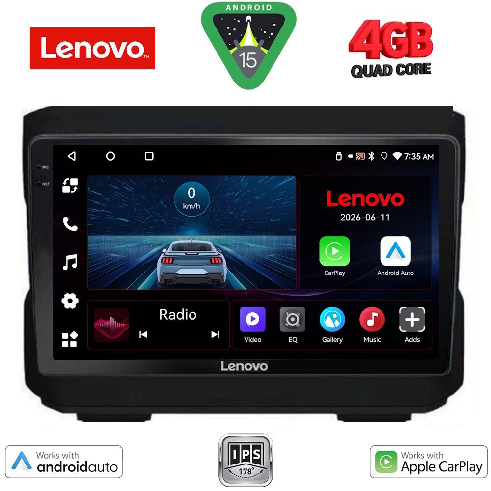 Βλησαρούλης Car Center - LENOVO LVE 8272_CPAA (10inc) MULTIMEDIA TABLET for JEEP  mod. 2007-2014 - DODGE mod. 2007-2014