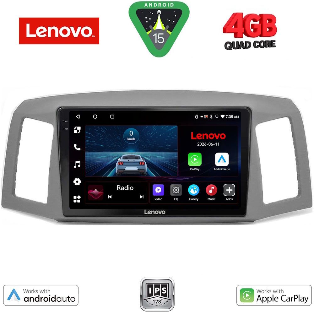 Βλησαρούλης Car Center - LENOVO LVE 8281_CPAA (10inc) MULTIMEDIA TABLET for JEEP GRAND CHEROKEE mod. 2005-2007