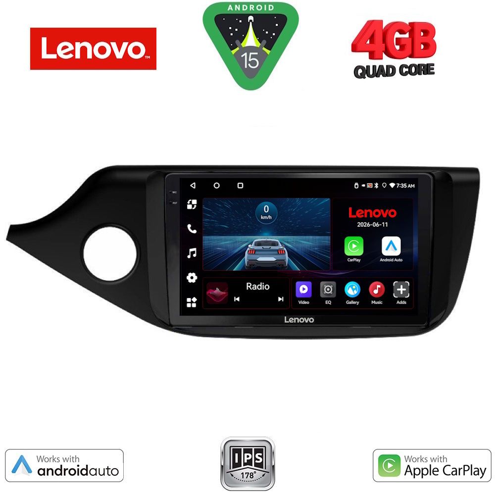 Βλησαρούλης Car Center - LENOVO LVE 8302_CPAA (9inc) MULTIMEDIA TABLET for KIA CEED  mod. 2012-2018