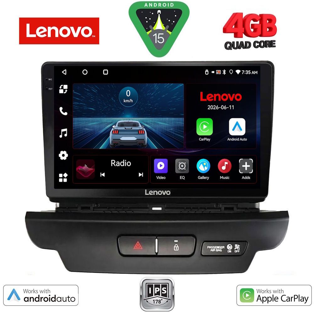 Βλησαρούλης Car Center - LENOVO LVE 8304_CPAA (9inc) MULTIMEDIA TABLET for KIA CEED - XCEED mod. 2018-2022
