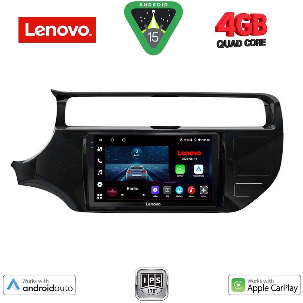 Βλησαρούλης Car Center - LENOVO LVE 8315_CPAA (9inc) MULTIMEDIA TABLET for KIA RIO mod. 2015-2018