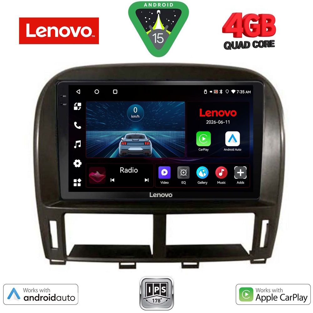 Βλησαρούλης Car Center - LENOVO LVE 8343_CPAA (9inc) MULTIMEDIA TABLET for LEXUS LS 430 – XF 430 mod. 2000-2006