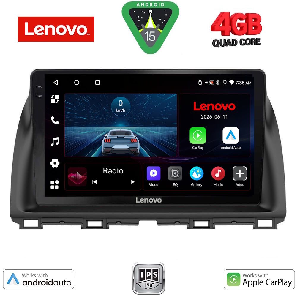 Βλησαρούλης Car Center - LENOVO LVE 8380_CPAA (10inc) MULTIMEDIA TABLET for MAZDA CX5 mod. 2013-2017