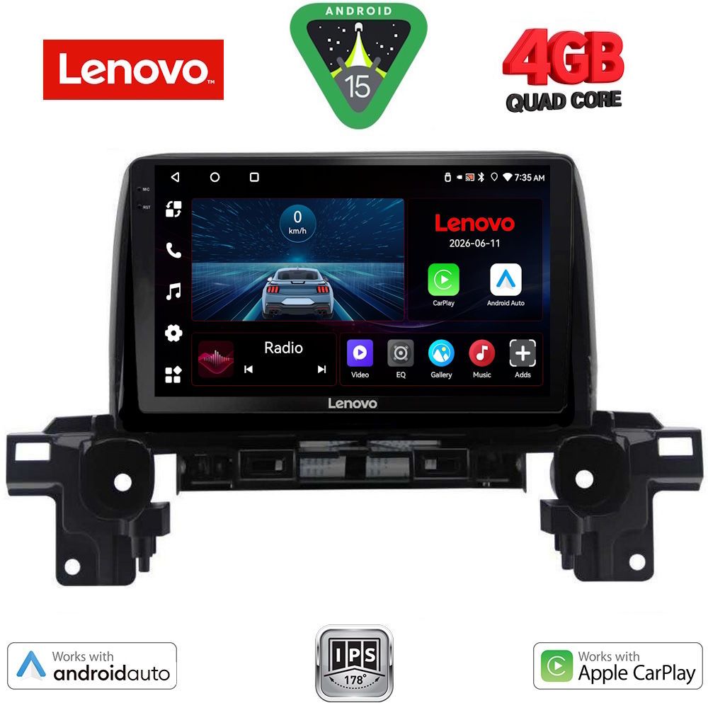 Βλησαρούλης Car Center - LENOVO LVE 8381_CPAA (9inc) MULTIMEDIA TABLET for MAZDA CX5 mod. 2017-2025