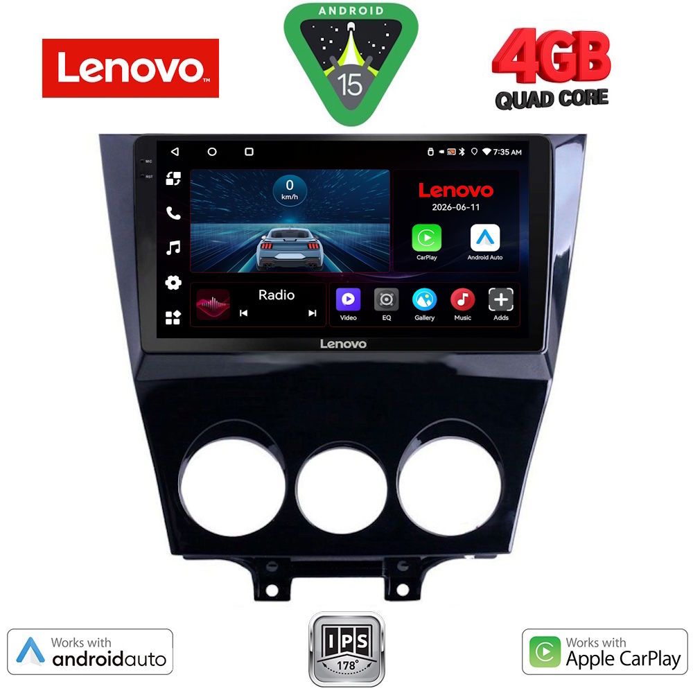 Βλησαρούλης Car Center - LENOVO LVE 8395_CPAA (9inc) MULTIMEDIA TABLET for MAZDA RX8 mod. 2008>