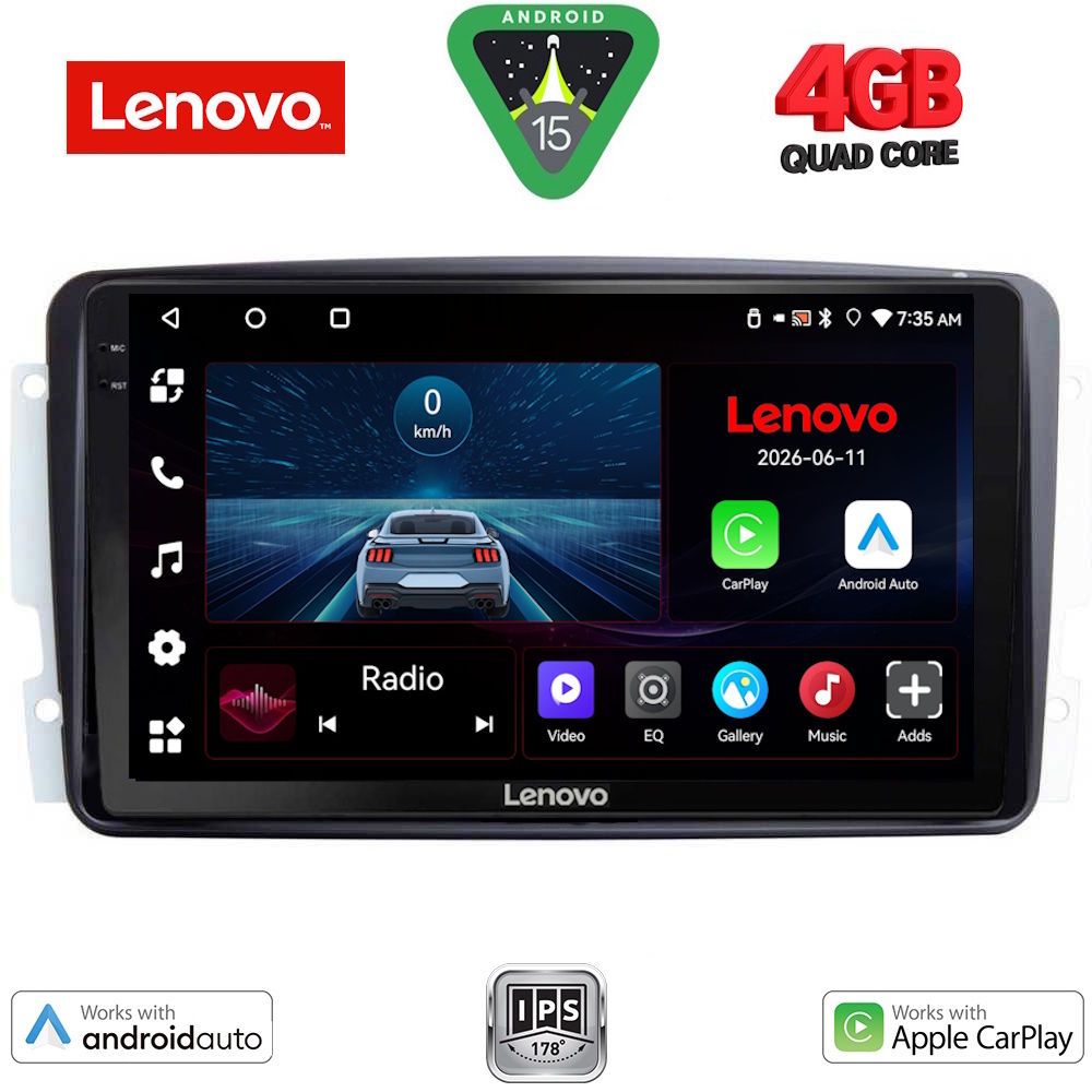 Βλησαρούλης Car Center - LENOVO LVE 8401_CPAA (9inc) MULTIMEDIA TABLET for MERCEDES CLK (W209) mod. 2000-2004
