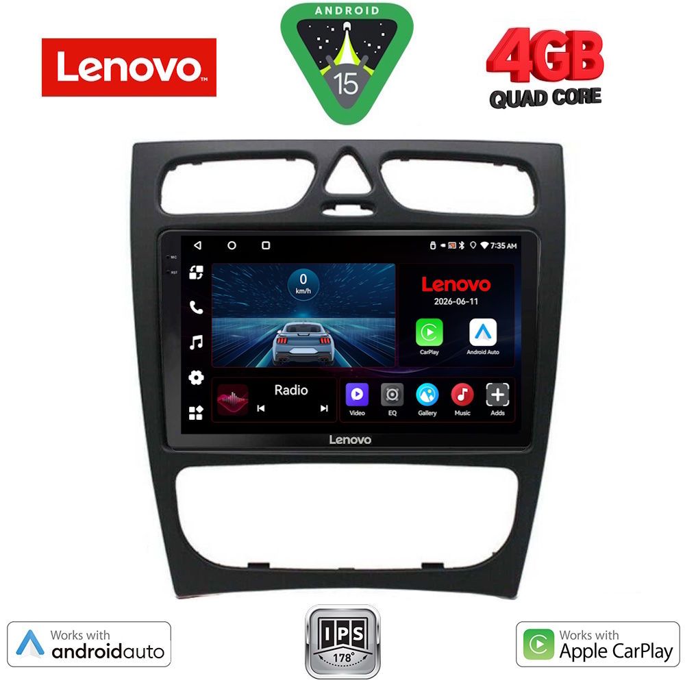 Βλησαρούλης Car Center - LENOVO LVE 8402_CPAA (9inc) MULTIMEDIA TABLET for MERCEDES C (W203) mod. 1999-2004