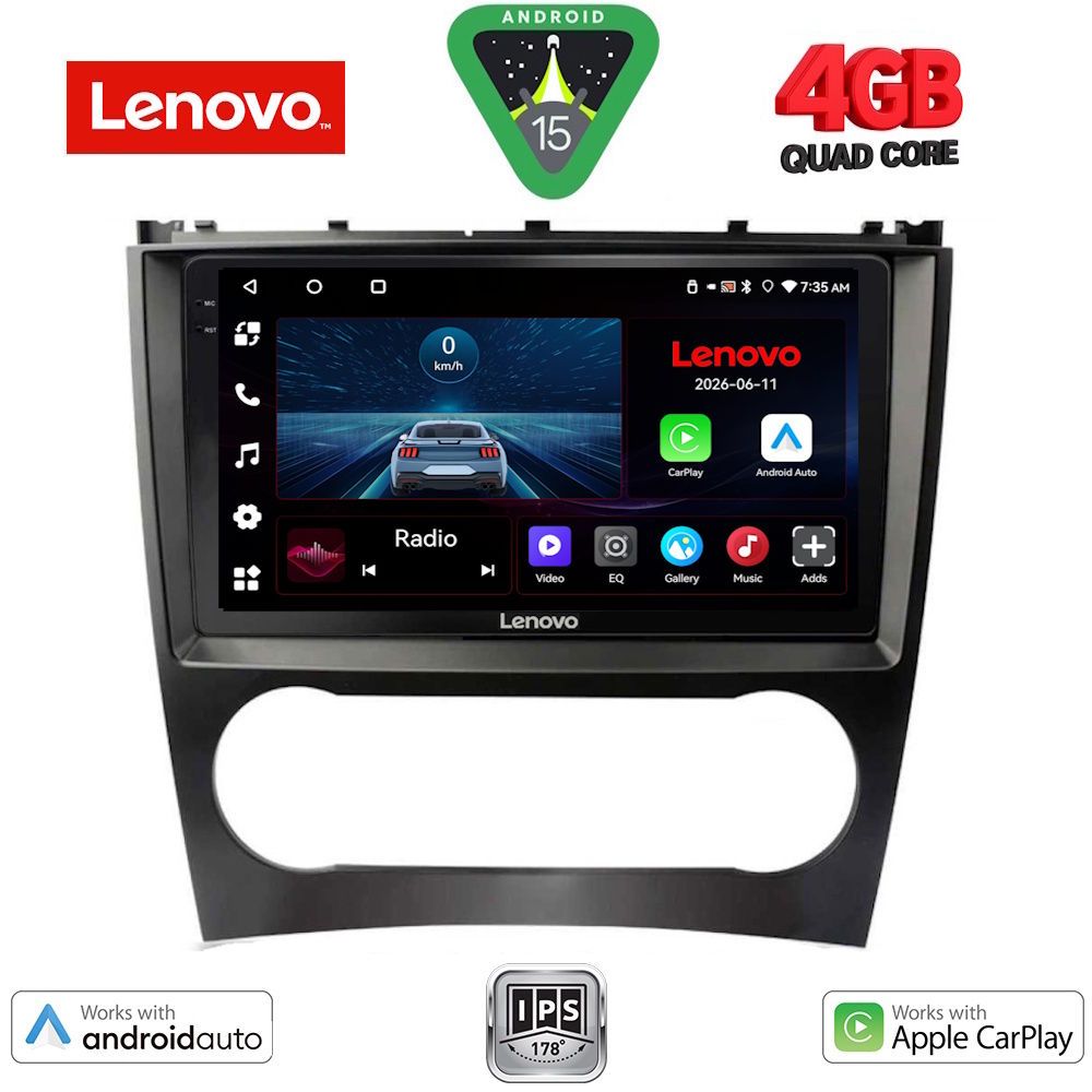 Βλησαρούλης Car Center - LENOVO LVE 8404_CPAA (9inc) MULTIMEDIA TABLET for MERCEDES C – CLK (W203-209) mod. 2004-2008