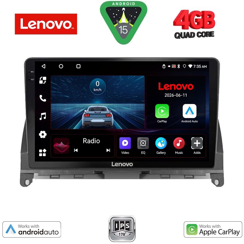 Βλησαρούλης Car Center - LENOVO LVE 8405_CPAA (9inc) MULTIMEDIA TABLET for MERCEDES C (W204) mod. 2007-2011