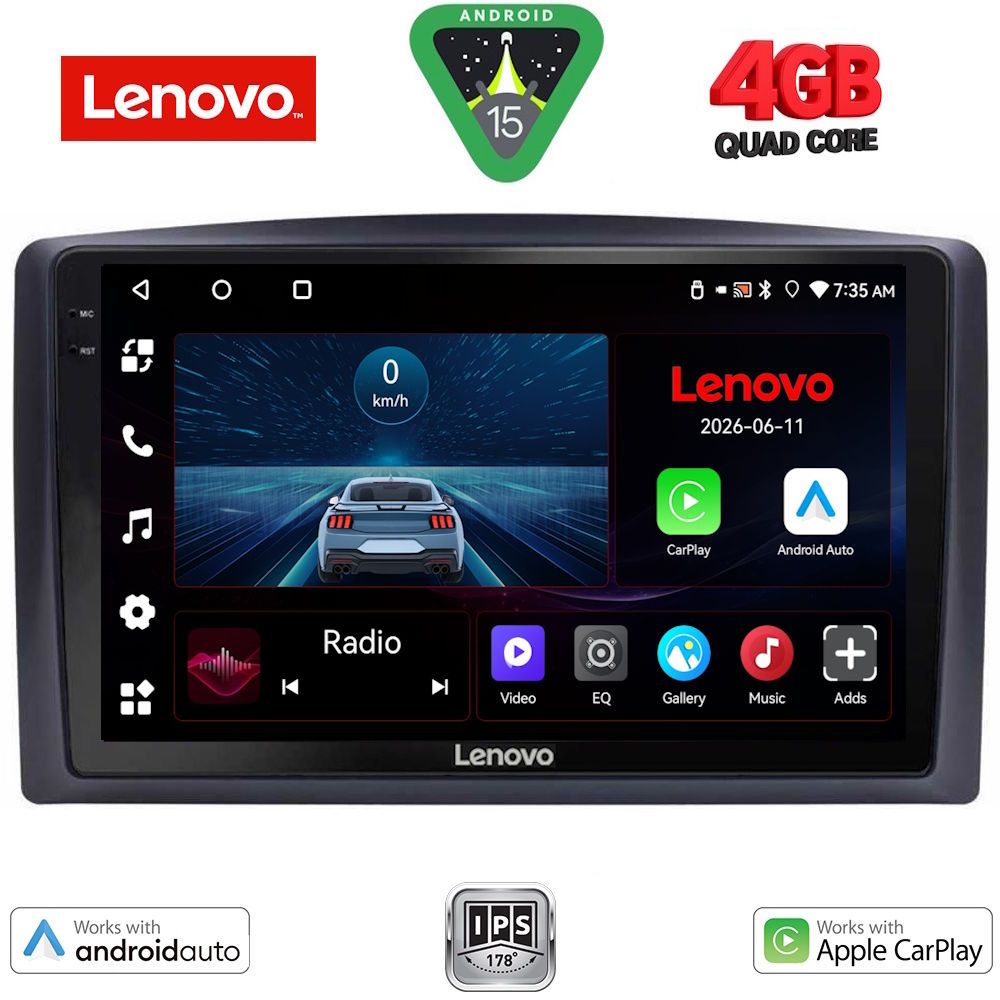 Βλησαρούλης Car Center - LENOVO LVE 8421_CPAA (10inc) MULTIMEDIA TABLET for MERCEDES VITO – VIANO  (W447) mod. 2015-2022