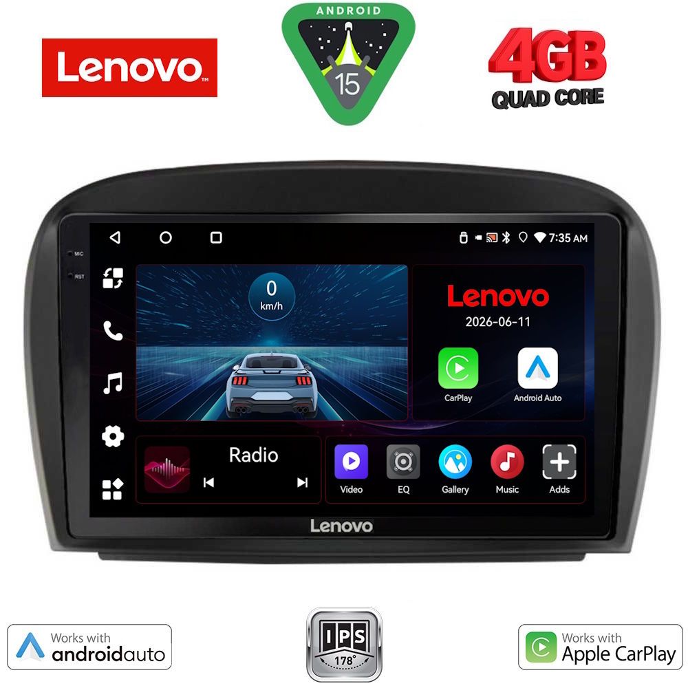 Βλησαρούλης Car Center - LENOVO LVE 8427_CPAA (9inc) MULTIMEDIA TABLET for MERCEDES SL (R230) FACELIFT mod. 2006-2012
