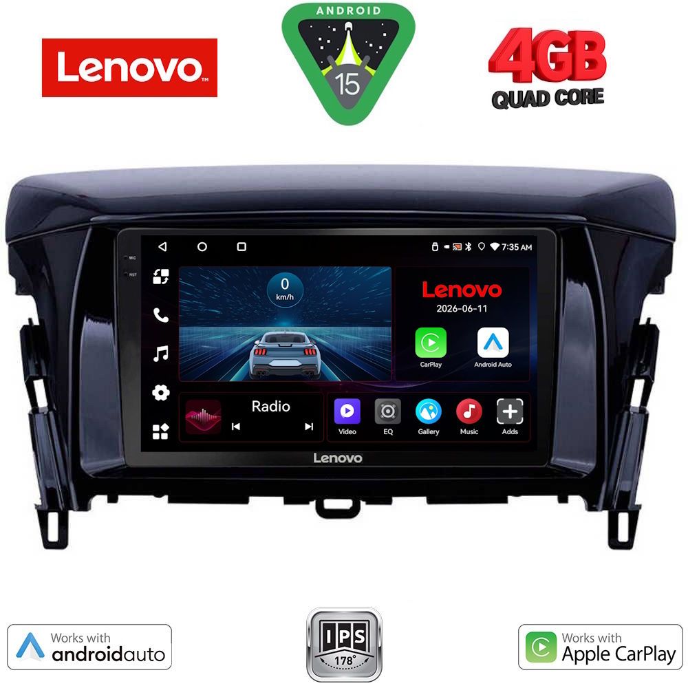 Βλησαρούλης Car Center - LENOVO LVE 8432_CPAA (9inc) MULTIMEDIA TABLET for MITSUBISHI ECLIPSE CROSS mod. 2018-2026