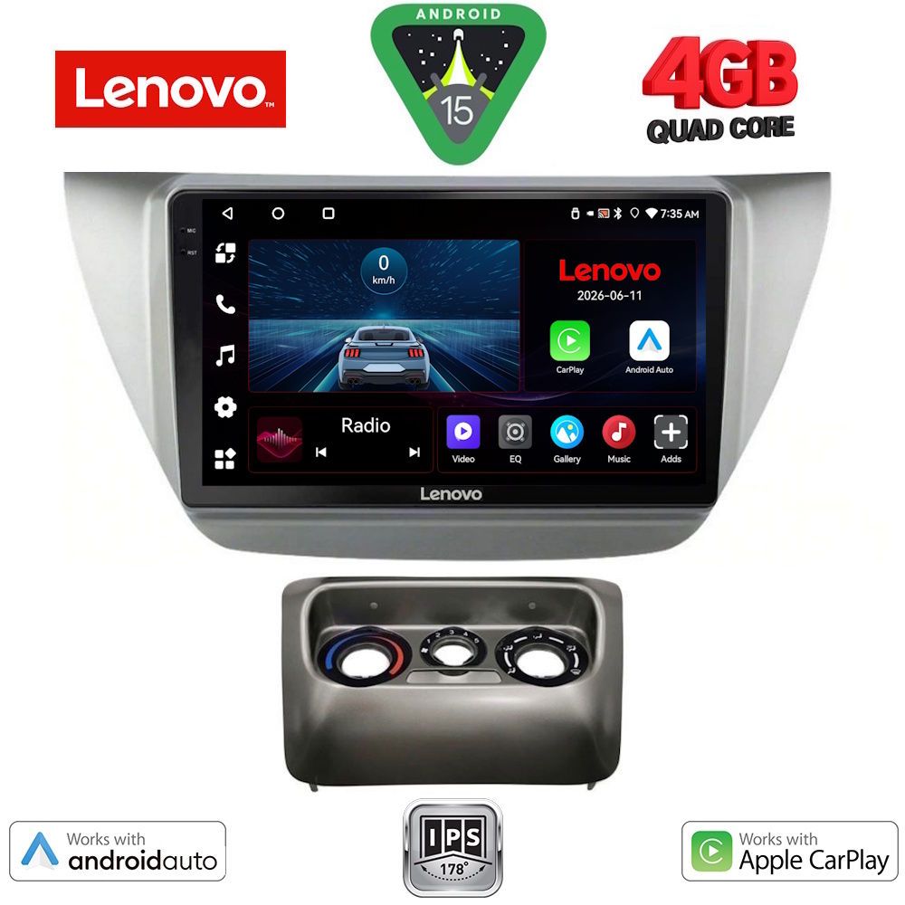 Βλησαρούλης Car Center - LENOVO LVE 8433_CPAA (9inc) MULTIMEDIA TABLET for MITSUBISHI LANCER mod. 2000-2007
