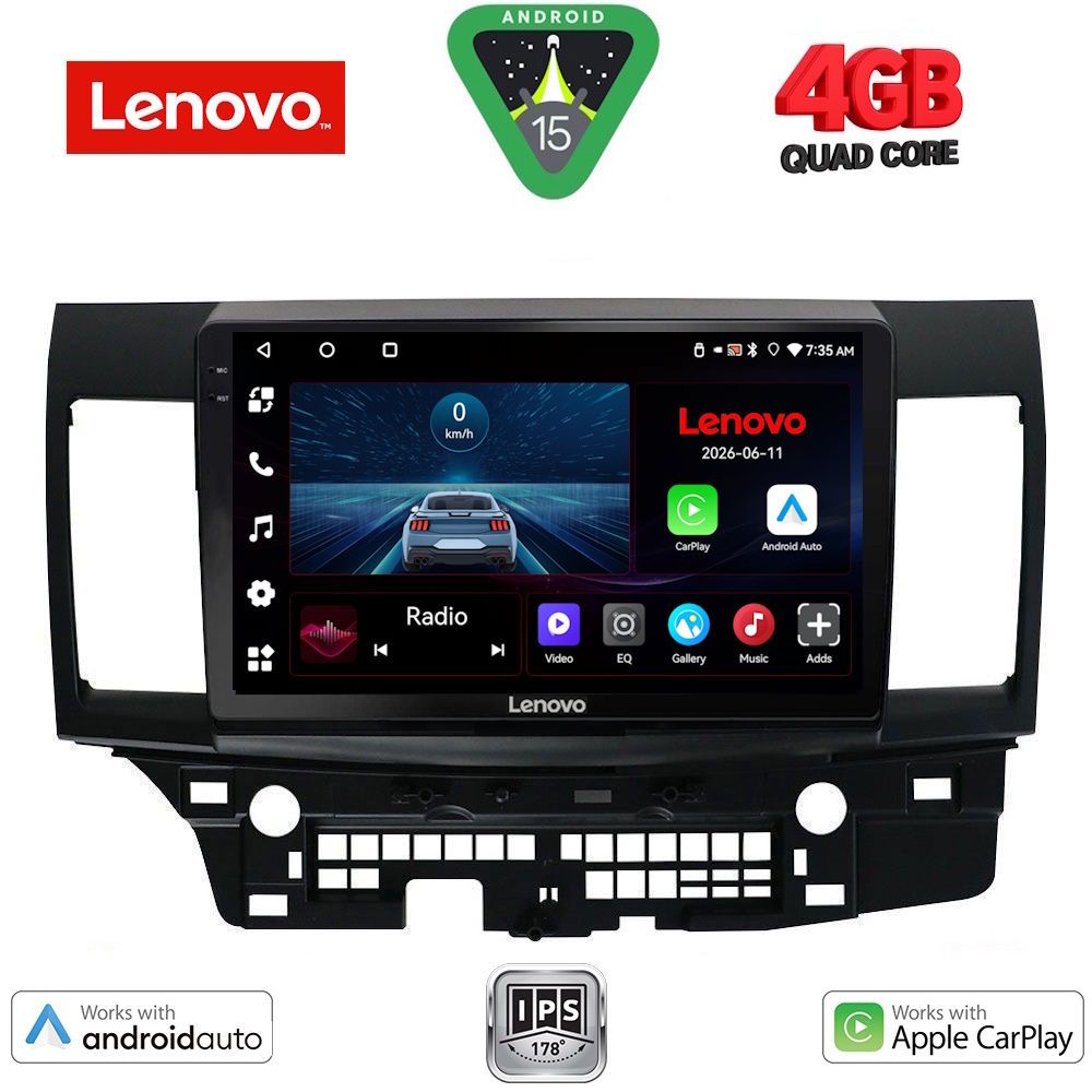 Βλησαρούλης Car Center - LENOVO LVE 8434_CPAA (10inc) MULTIMEDIA TABLET for MITSUBISHI LANCER mod. 2008-2017