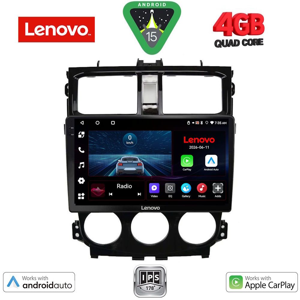 Βλησαρούλης Car Center - LENOVO LVE 8435_CPAA (9inc) MULTIMEDIA TABLET for MITSUBISHI COLT mod. 2013-2023
