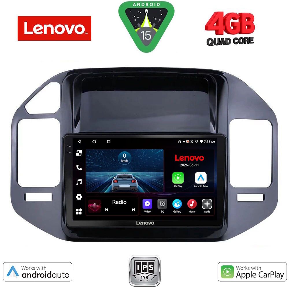 Βλησαρούλης Car Center - LENOVO LVE 8444_CPAA (9inc) MULTIMEDIA TABLET for MITSUBISHI PAJERO mod. 1999-2006