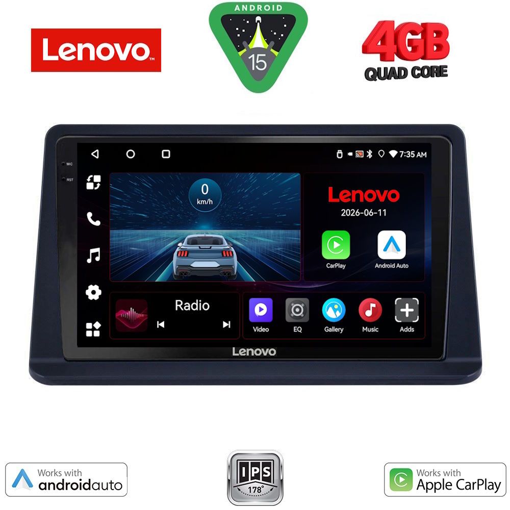 Βλησαρούλης Car Center - LENOVO LVE 8445_CPAA (9inc) MULTIMEDIA TABLET for MITSUBISHI PAJERO mod. 1999-2006