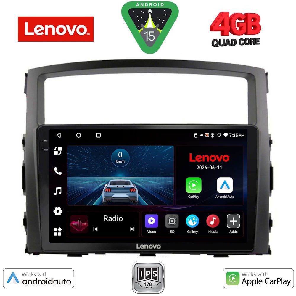 Βλησαρούλης Car Center - LENOVO LVE 8446_CPAA (9inc) MULTIMEDIA TABLET for MITSUBISHI PAJERO mod. 2006-2013