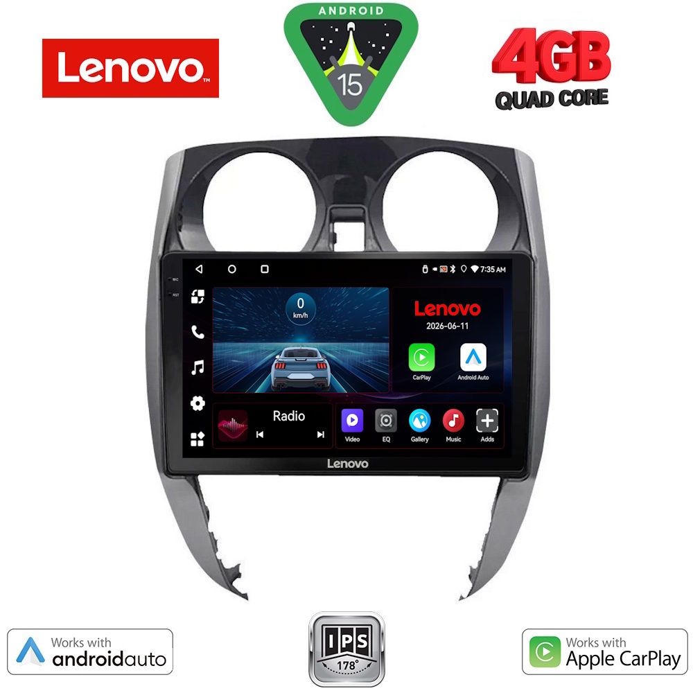 Βλησαρούλης Car Center - LENOVO LVE 8464_CPAA (10inc) MULTIMEDIA TABLET for NISSAN NOTE mod. 2012-2020