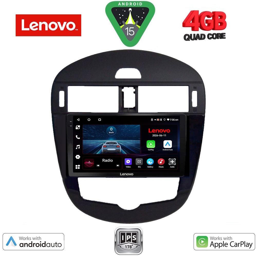 Βλησαρούλης Car Center - LENOVO LVE 8470_CPAA CLIMA (9inc) MULTIMEDIA TABLET for NISSAN PULSAR mod. 2014-2019