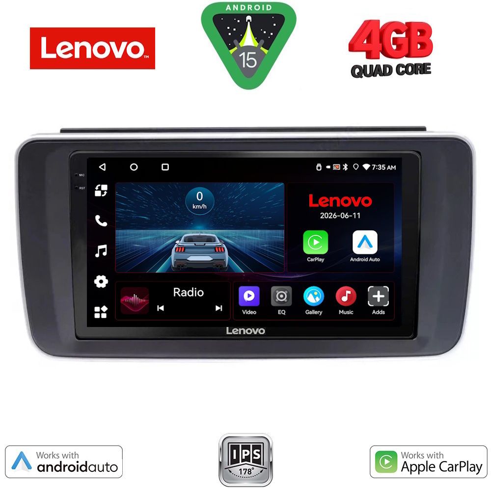 Βλησαρούλης Car Center - LENOVO LVE 8473_CPAA (9inc) MULTIMEDIA TABLET for NISSAN LEAF mod. 2018-2026