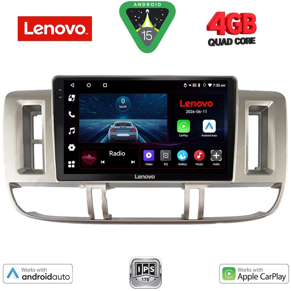 Βλησαρούλης Car Center - LENOVO LVE 8474_CPAA (9inc) MULTIMEDIA TABLET for NISSAN XTRAIL mod. 2000-2004