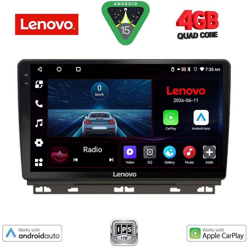 Βλησαρούλης Car Center - LENOVO LVE 8546_CPAA (9inc) MULTIMEDIA TABLET for RENAULT CLIO - CAPTUR mod. 2019-2026