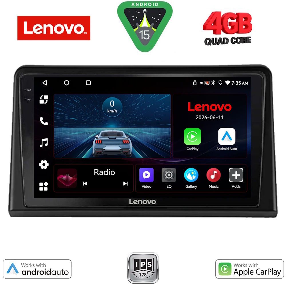 Βλησαρούλης Car Center - LENOVO LVE 8548_CPAA (9inc) MULTIMEDIA TABLET for RENAULT EXPRESS mod. 2020-2026