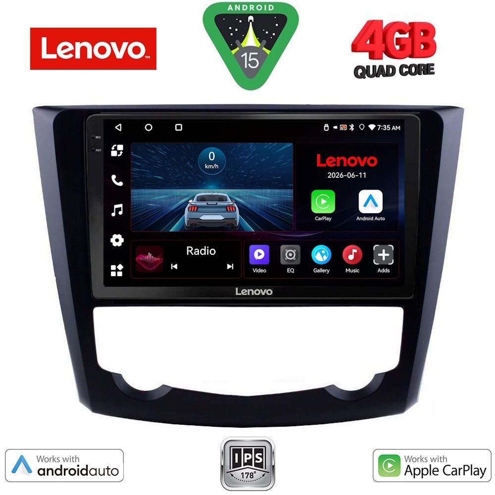 Βλησαρούλης Car Center - LENOVO LVE 8549_CPAA (9inc) MULTIMEDIA TABLET for RENAULT KADJAR mod. 2015-2022