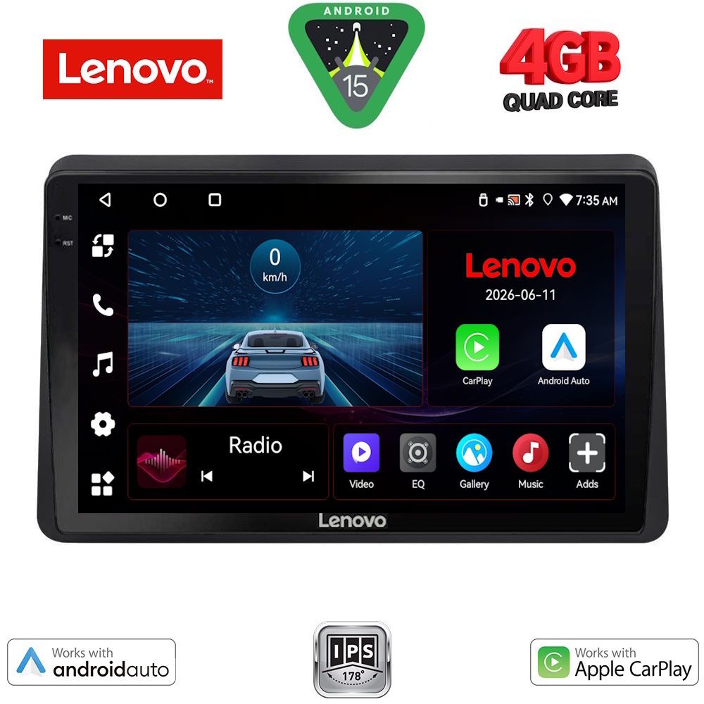 Βλησαρούλης Car Center - LENOVO LVE 8553_CPAA (10inc) MULTIMEDIA TABLET for NISSAN NV400 – OPEL MOVANO – RENAULT MASTER mod. 2020-2026