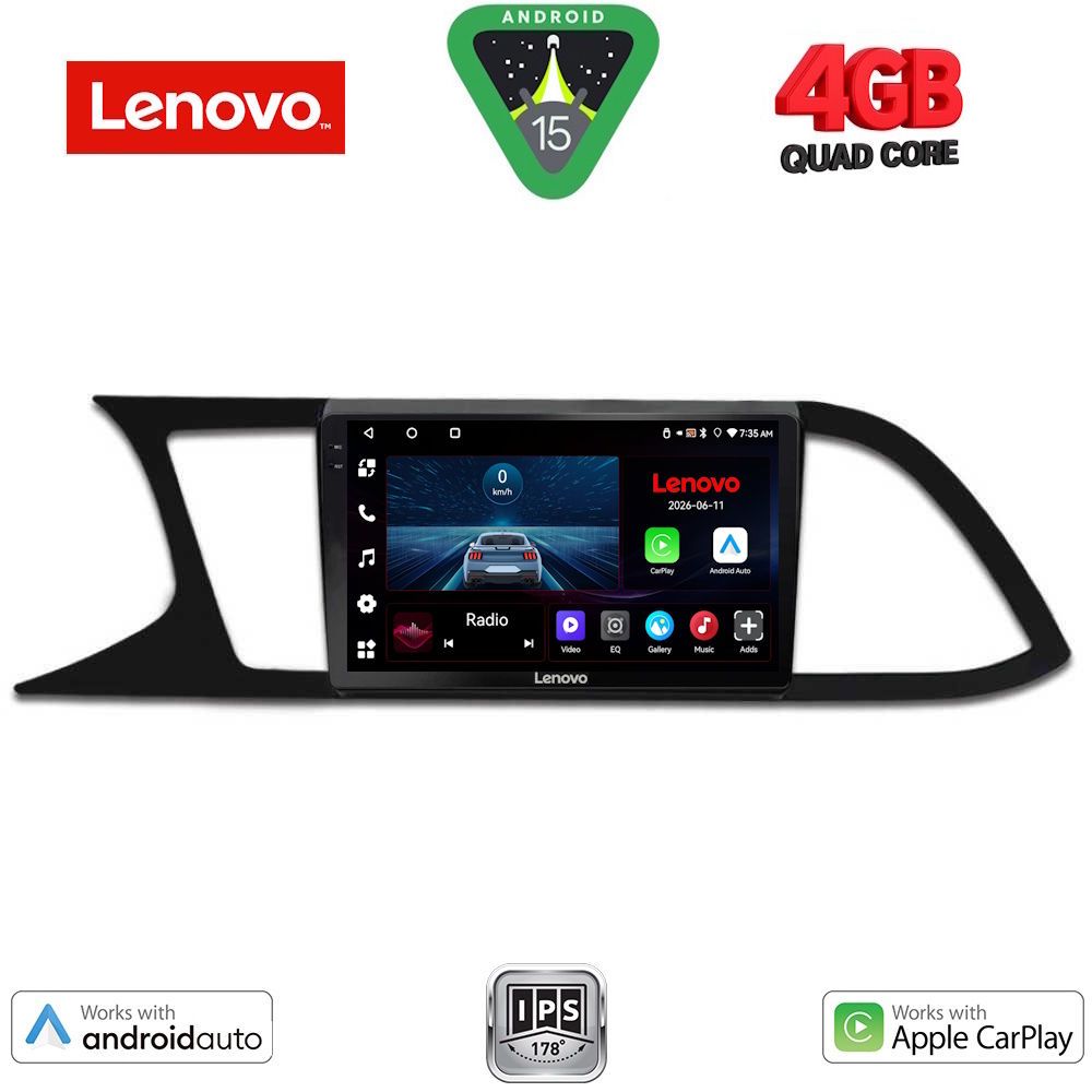 Βλησαρούλης Car Center - LENOVO LVE 8575_CPAA (9inc) MULTIMEDIA TABLET for SEAT LEON mod. 2012-2021