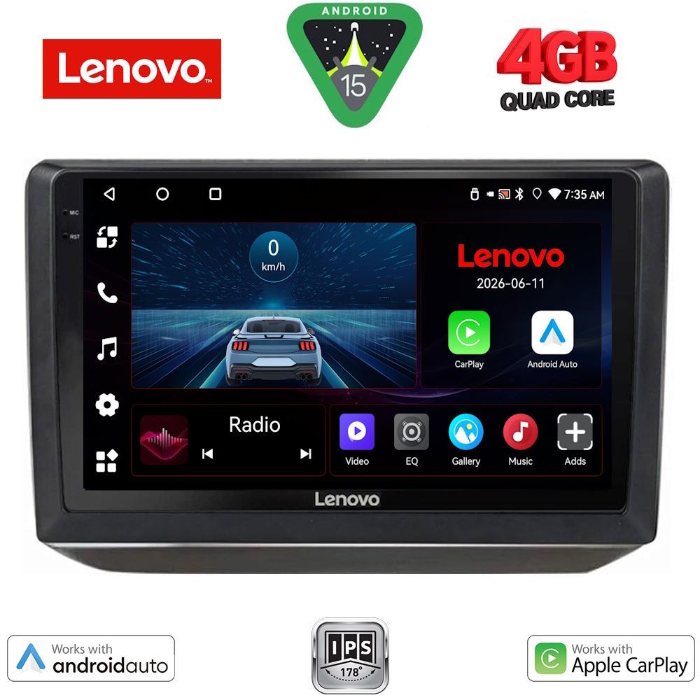 Βλησαρούλης Car Center - LENOVO LVE 8581_CPAA (10inc) MULTIMEDIA TABLET for SKODA FABIA mod. 2008-2014