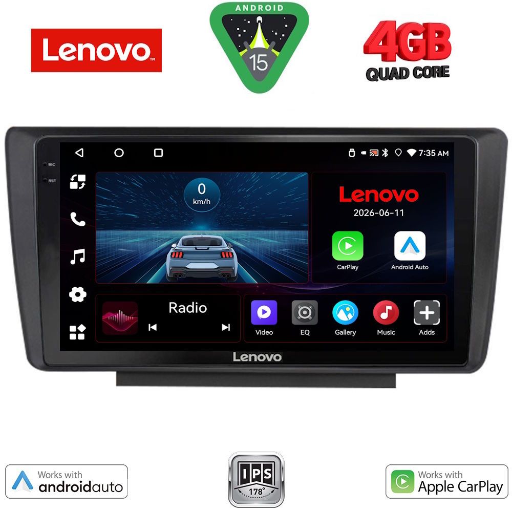 Βλησαρούλης Car Center - LENOVO LVE 8594_CPAA (9inc) MULTIMEDIA TABLET for  SKODA OCTAVIA 5 mod. 2005-2012
