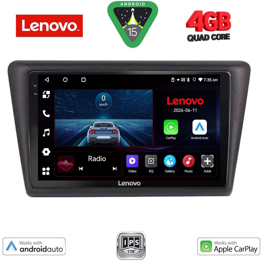 Βλησαρούλης Car Center - LENOVO LVE 8600_CPAA (9inc) MULTIMEDIA TABLET for  SKODA RAPID SPACEBACK mod. 2014-2019