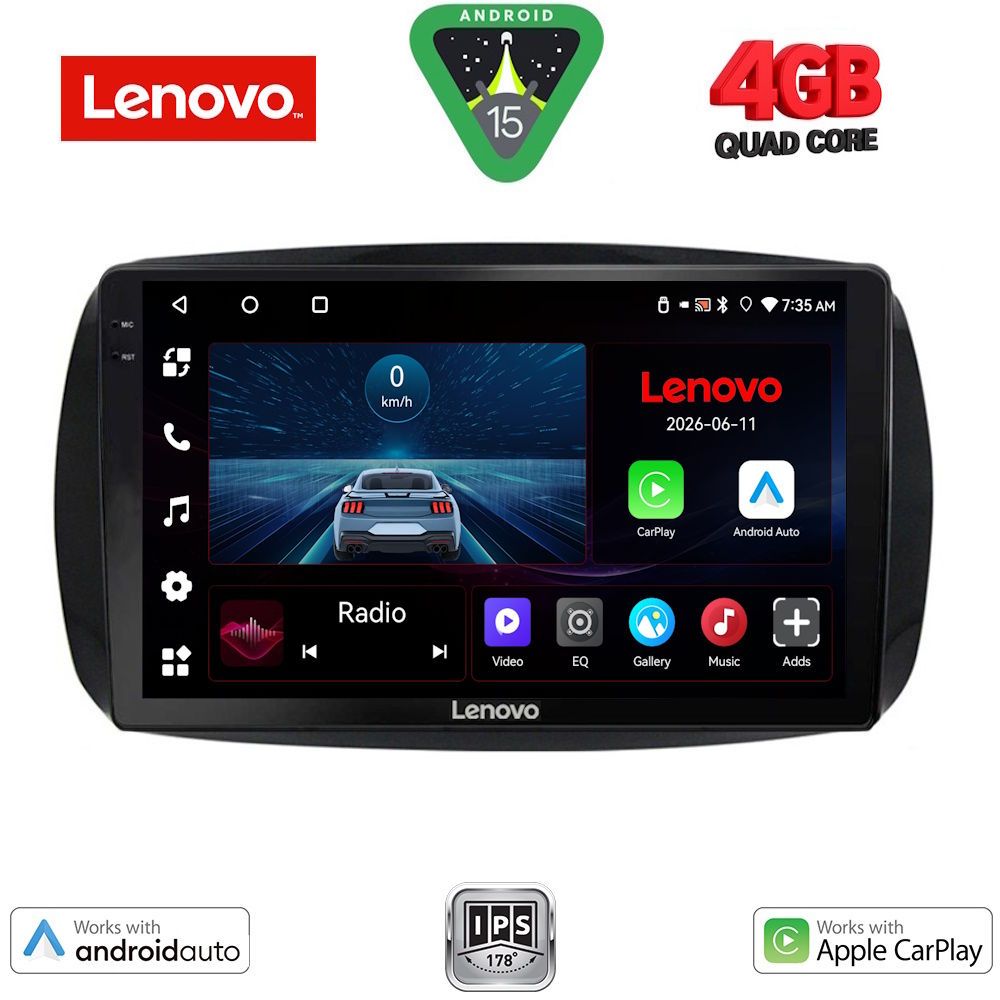 Βλησαρούλης Car Center - LENOVO LVE 8623_CPAA (9inc) MULTIMEDIA TABLET for SMART (453) mod. 2016>