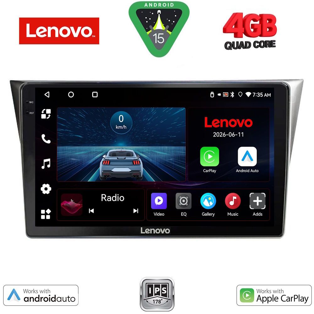 Βλησαρούλης Car Center - LENOVO LVE 8659_CPAA (9inc) MULTIMEDIA TABLET for SUBARU IMPREZA mod. 2002-2008