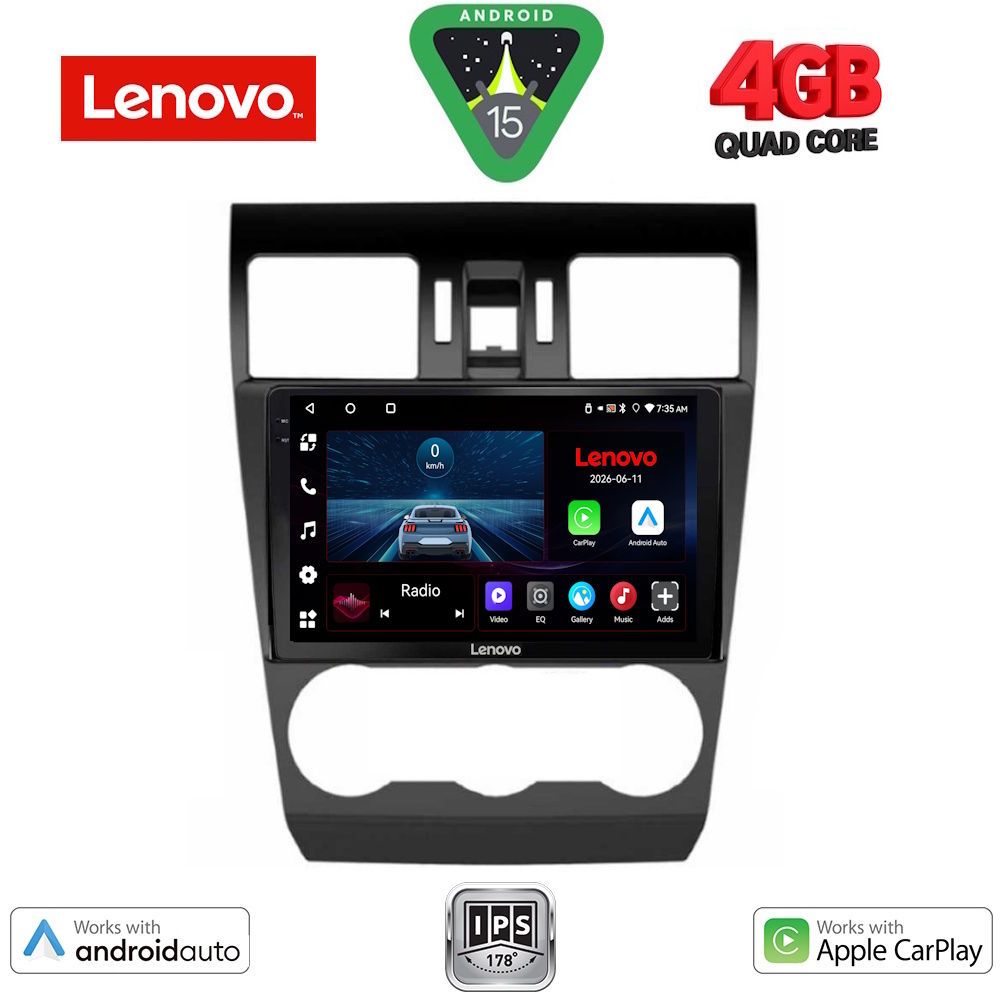 Βλησαρούλης Car Center - LENOVO LVE 8663_CPAA (9inc) MULTIMEDIA TABLET for SUBARU FORESTER - IMPREZA - XV mod. 2013-2019