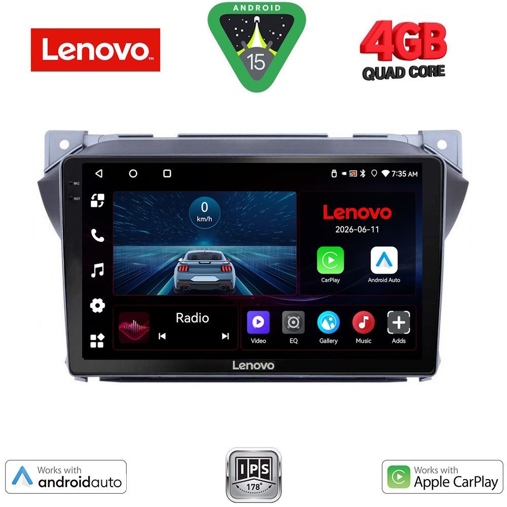 Βλησαρούλης Car Center - LENOVO LVE 8670_CPAA (9inc) MULTIMEDIA TABLET for SUZUKI ALTO - NISSAN PIXO mod. 2009-2014