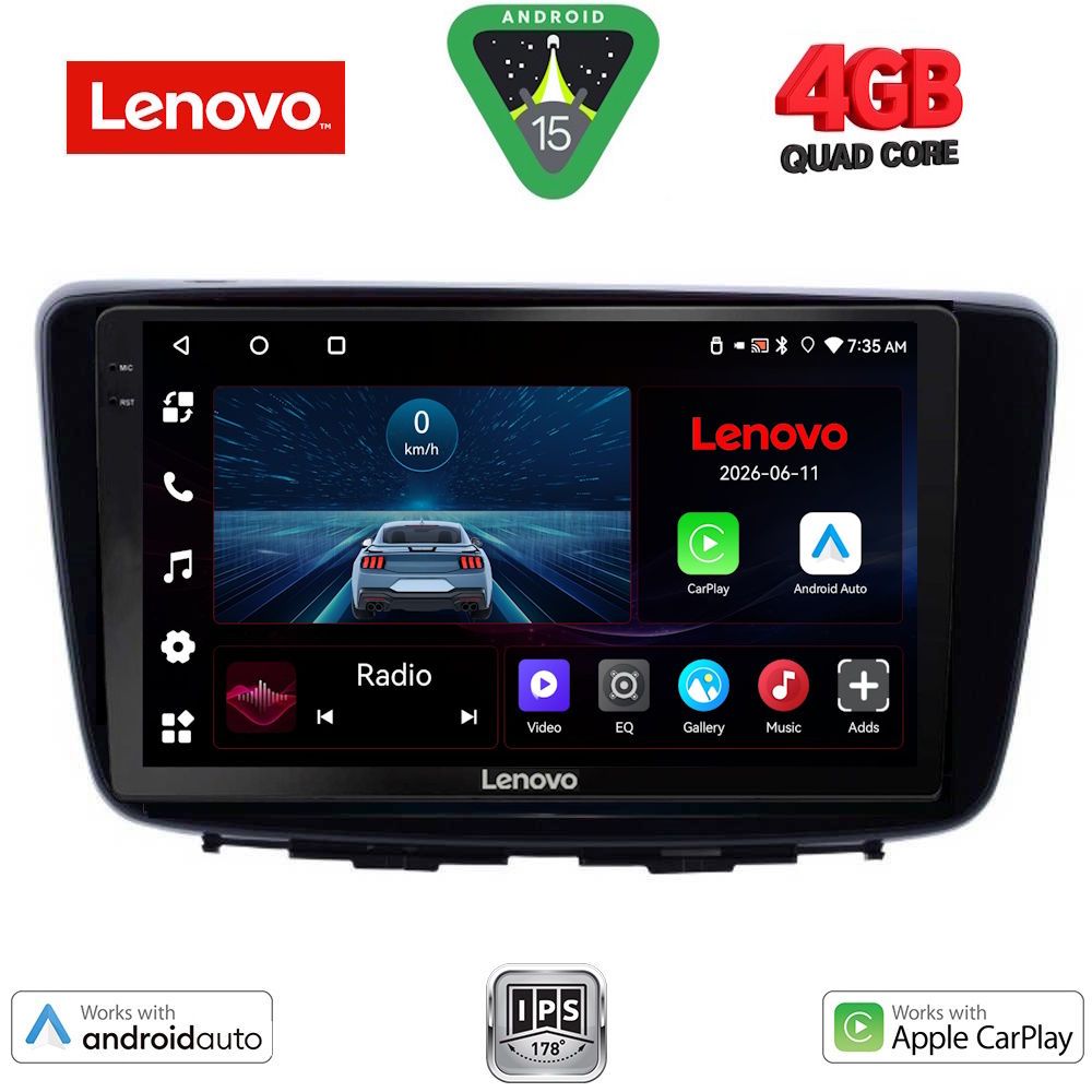 Βλησαρούλης Car Center - LENOVO LVE 8672_CPAA (9inc) MULTIMEDIA TABLET for SUZUKI BALENO mod. 2016-2022