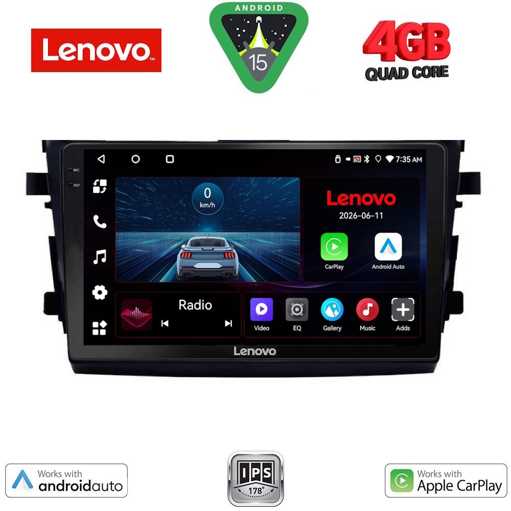 Βλησαρούλης Car Center - LENOVO LVE 8674_CPAA (9inc) MULTIMEDIA TABLET for SUZUKI CELERIO mod. 2015-2021