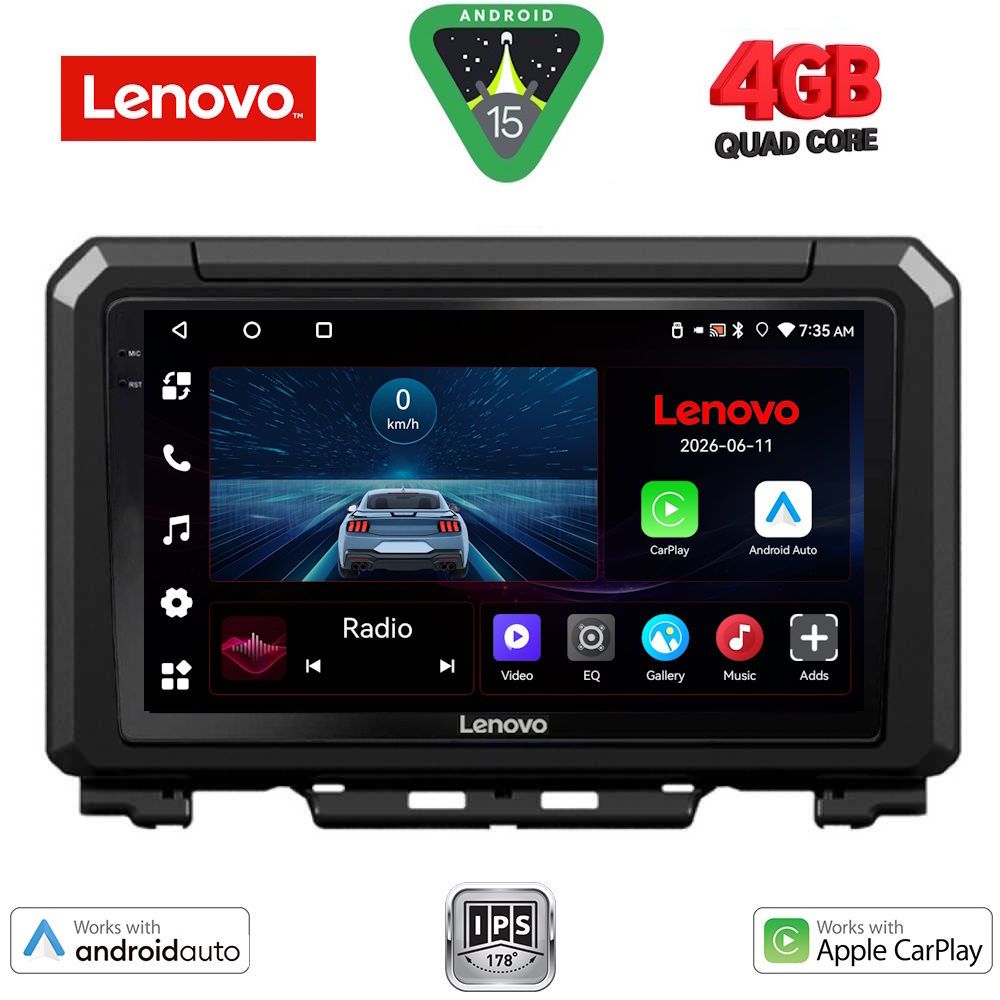 Βλησαρούλης Car Center - LENOVO LVE 8679_CPAA (9inc) MULTIMEDIA TABLET for SUZUKI JIMNY mod. 2017-2026