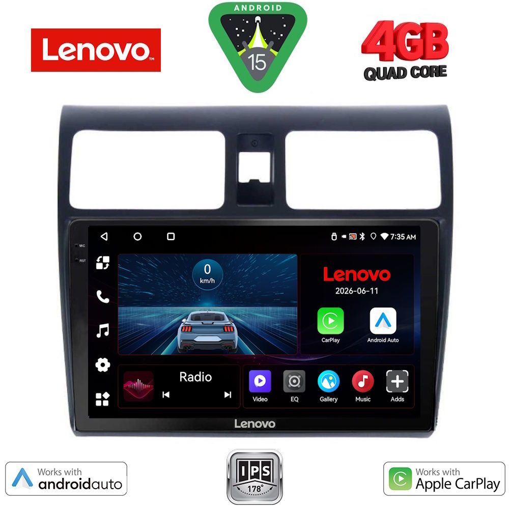 Βλησαρούλης Car Center - LENOVO LVE 8684_CPAA (10inc) MULTIMEDIA TABLET for SUZUKI SWIFT mod. 2005-2011