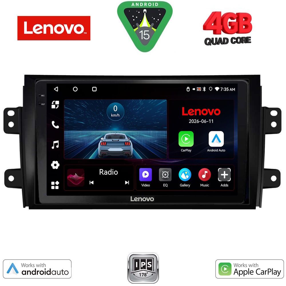 Βλησαρούλης Car Center - LENOVO LVE 8688_CPAA (9inc) MULTIMEDIA TABLET for FIAT SEDICI – SUZUKI SX4 mod. 2005-2013